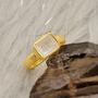 Rainbow Moonstone Gold Ring, thumbnail 7 of 12