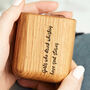 Personalised Oak Whiskey Tumbler For Her, thumbnail 3 of 10