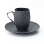 Black Espresso Cup With Silver Or Gold Handle, thumbnail 2 of 5