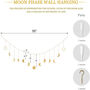 Moon Phase Garland With Chains Boho Wall Hanging, thumbnail 6 of 12