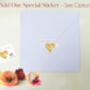 Butterfly Golden Wedding Anniversary Heart Card Not 3D, thumbnail 5 of 12