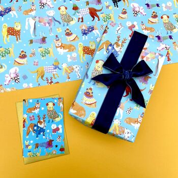Christmas Dogs Wrapping Paper, 3 of 5