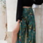 Turquoise Satin Wrap Around Trousers, thumbnail 6 of 6