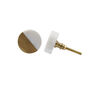 Set Of Two Brass And Marble Drawer Pull, thumbnail 2 of 2