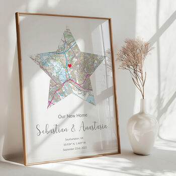 Our New Home Ordnance Survey Explorer Personalised Map Print New Home Gift, 3 of 12