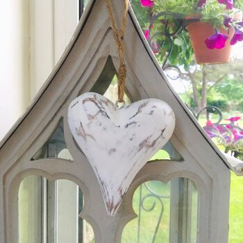 Wooden Hanging Heart Decoration, 3 of 3