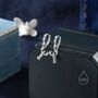 Lobster Huggie Hoop Earrings In Sterling Silver, thumbnail 3 of 11