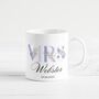 Personalised Wedding Gift Mug For Mrs And Mr, thumbnail 1 of 3