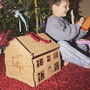 Personalised Christmas Eve Box Wooden House, thumbnail 2 of 12