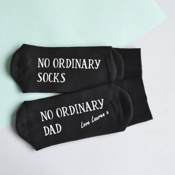 No Ordinary Dad Personalised Socks By Solesmith | notonthehighstreet.com