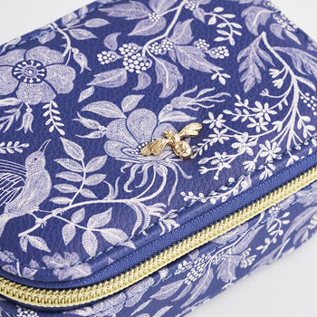 Blue Ditsy Jewellery Box Small, 3 of 5