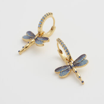 Dragonfly Crystal Earrings, 5 of 9
