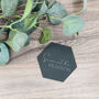 Personalised Hexagon Acrylic Table Place Name, thumbnail 1 of 3