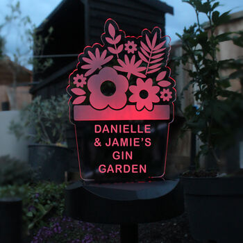 Personalised Nanny's Garden Sign Light, 10 of 11