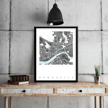 Newcastle Map Art Print Limited Edition, 5 of 5