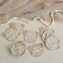 Wooden Teddy Bear Baby Milestone Signs, thumbnail 1 of 3