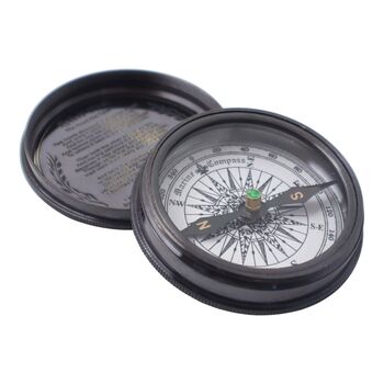 Personalised 100 Year Gunmetal Calendar Compass, 7 of 12