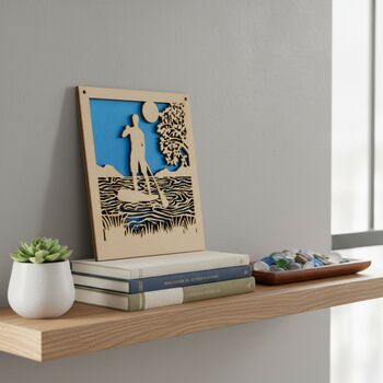 Male Paddle Boarder Wall Art, 6 of 6