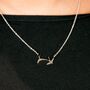 Two Bird Silver Gold Plated Necklace Pendant For Women, thumbnail 3 of 7