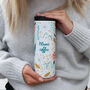Personalised Folk Floral Thermos Travel Flask, thumbnail 1 of 9
