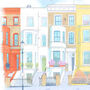 Notting Hill Houses London Signed Fine Art Print, thumbnail 2 of 4