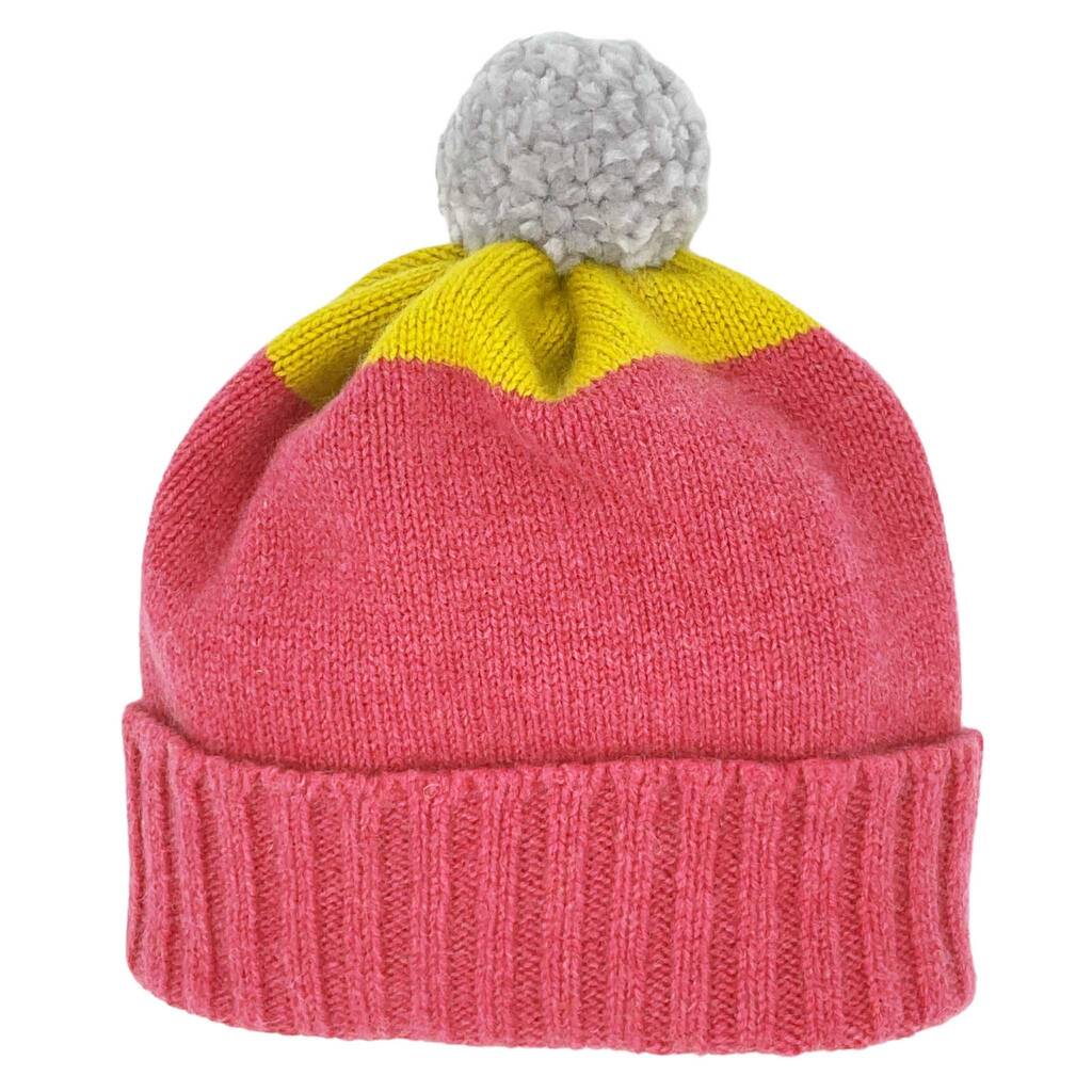 Kids' Lambswool Bobble Hats By catherine tough