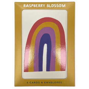 Colourful Full Rainbow Blank Card Set, 2 of 4