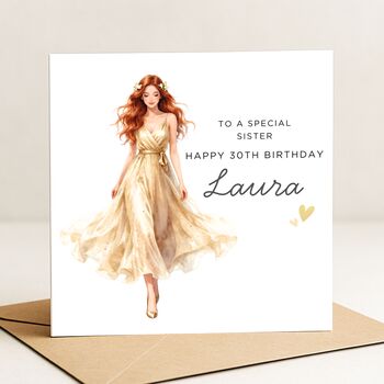 30th Birthday Card Custom For Sister, 2 of 7