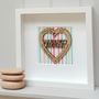 Daddy Dad Personalised Father's Day Oak Heart, thumbnail 4 of 5