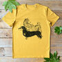 Dachshund And Bear T Shirt, thumbnail 3 of 5