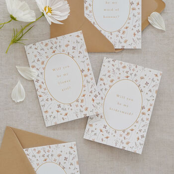 Lilla Floral Bridesmaid Card, 4 of 4