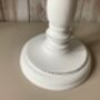 30cm White Wooden Table Bedside Lamp With Shade Country Style Décor, thumbnail 2 of 8