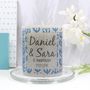 Personalised Anniversary Patterned Coloured Candle, thumbnail 2 of 12