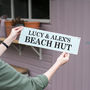 Personalised Beach Hut Wooden Sign, thumbnail 1 of 3