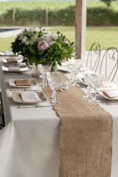 Jute Hessian Burlap Table Runner For Wedding And Party, 2 of 4