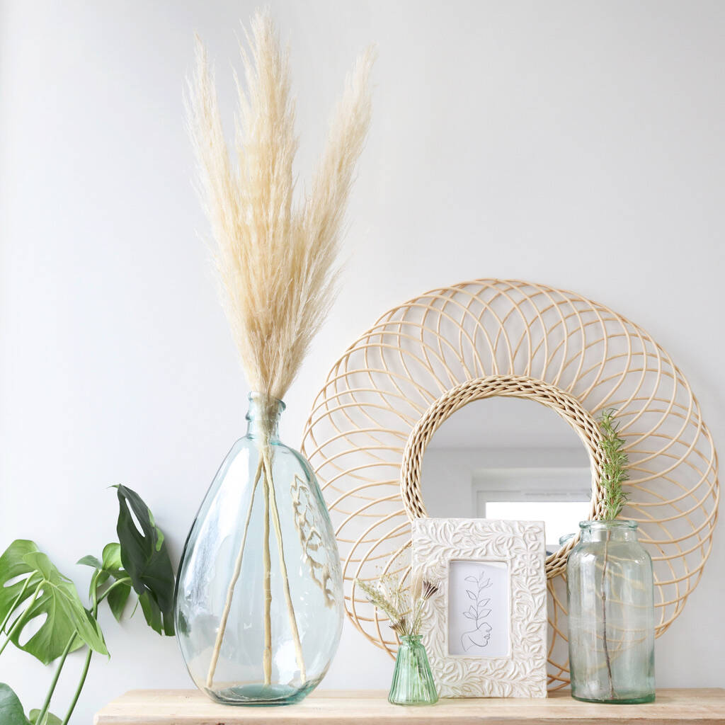 Garden Trading Tall Recycled Glass Bubble Vase, H48 Cm By Lisa Angel