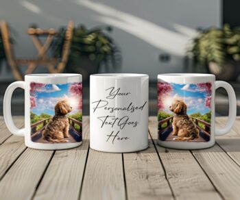 Personalised Cockapoo Bridge Dog Keepsake Gift Mug, 2 of 2