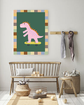 Dinosaur Nursery Art Print, 3 of 4