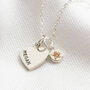 Personalised Heart And Birthstone Charm Necklace, thumbnail 3 of 8