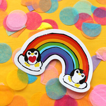 Rainbow Penguin Pick Me Up Letter Box Gift Set, 4 of 5