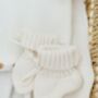 My First Christmas Embroidered Personalised New Baby Knitted Cardigan, thumbnail 5 of 11