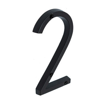 Five Inch Black House Numbers 0 Nine, 3 of 10