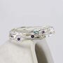 Silver Bangle With Blue Topaz, Iolite And Amethyst, thumbnail 1 of 7