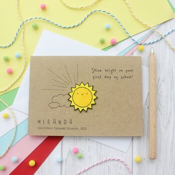 Personalised First Day Of School Card, Shine Bright, 2 of 6