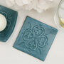 Moroccan Style Teal Coaster, thumbnail 5 of 8
