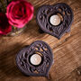 Cast Iron Heart Candle Holders Gift Set, thumbnail 1 of 6