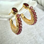 Eclipse Hoops Garnet, thumbnail 1 of 7