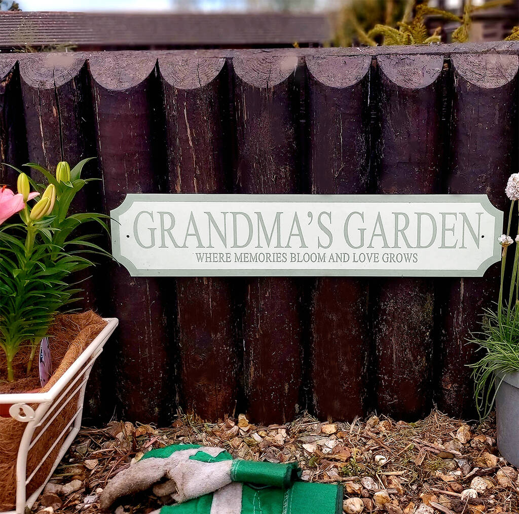 Personalised Grandparent Garden Street Sign, 1 of 2