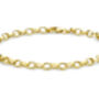 9ct Yellow Gold Oval Belcher Chain Bracelet, thumbnail 2 of 7