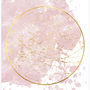 Pink And Gold Personalised Map Of The Stars Print, thumbnail 5 of 6